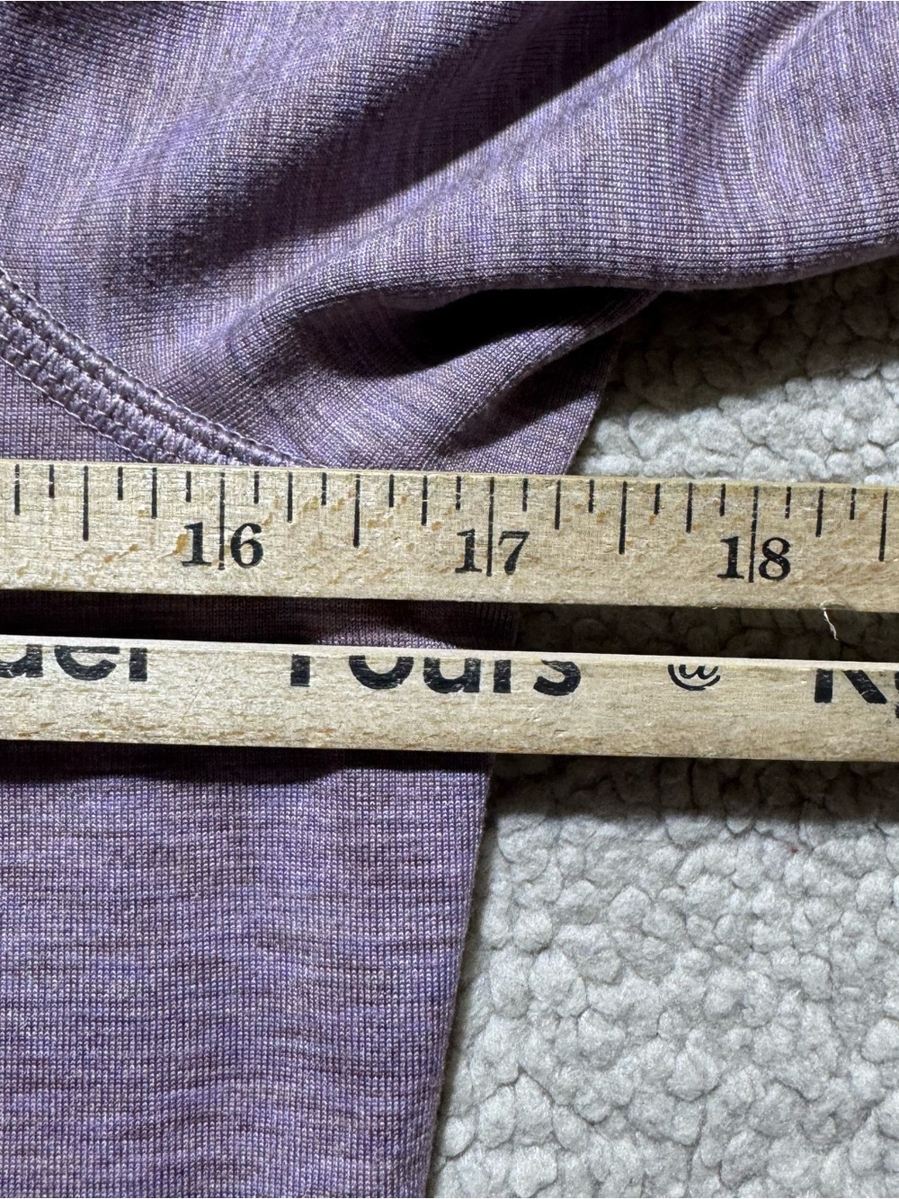 REI Co-Op 1/4 Zip Womens Small Mock Neck Light Purple Pullover Sweatshirt Top - Picture 12 of 13